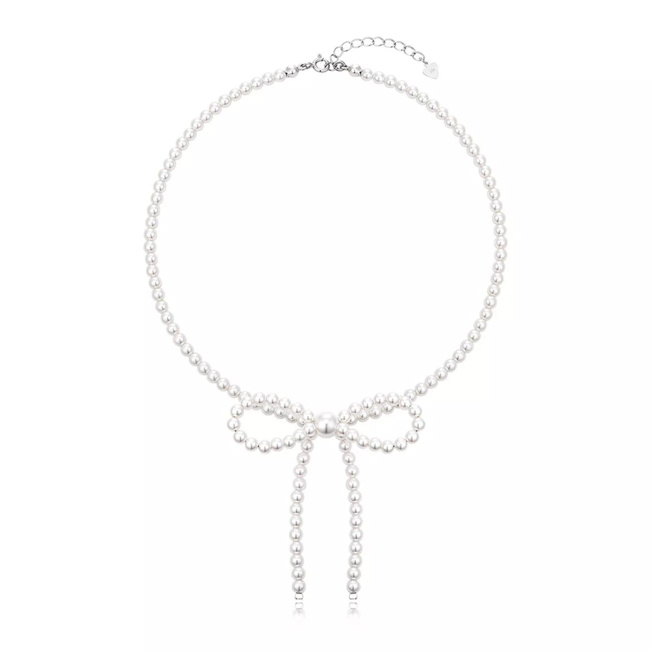 HAESOO.L PEARL RIBBON - CHOKER NECKLACE - SMALL 4MM
